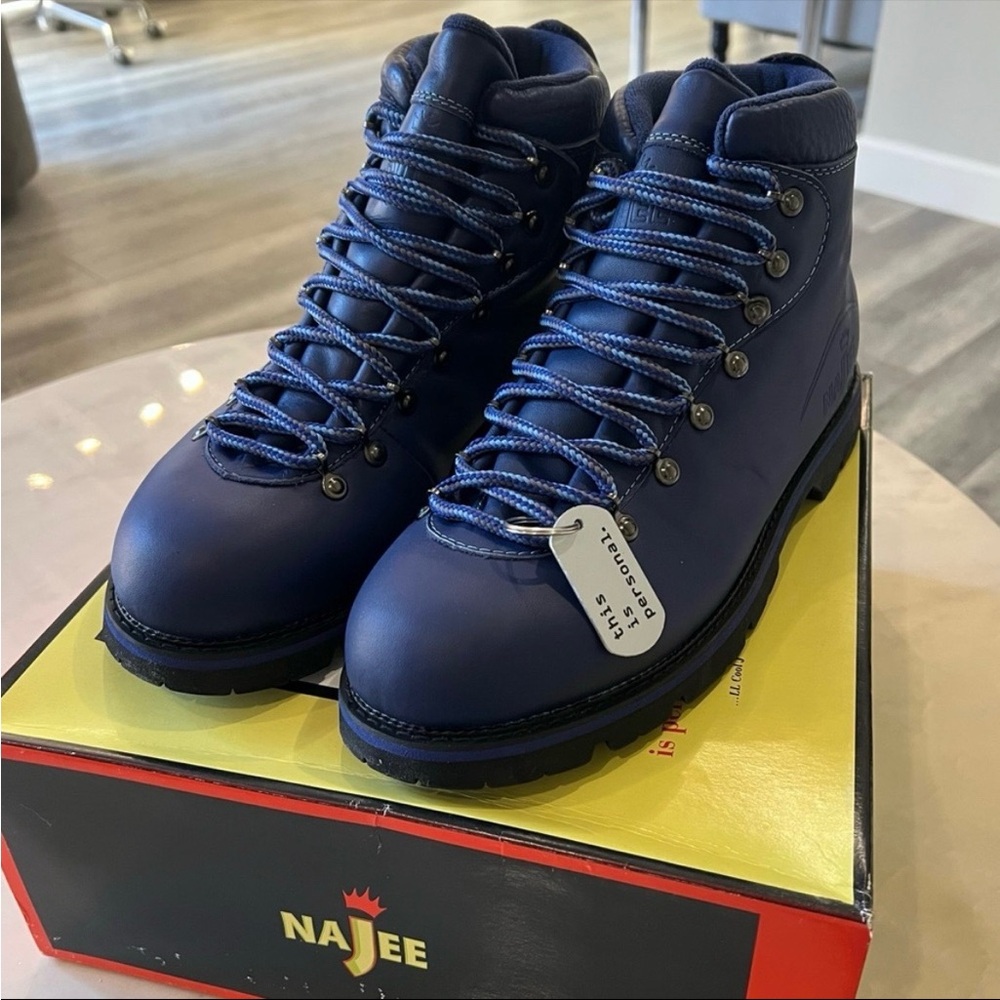 LL Cool J Najee Kilimanjaro Mid Leather Boots Black Sz 10. Rare Rap Legend NIB